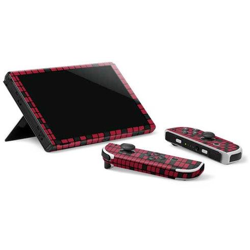 University of Oklahoma Sooners Red Digi Nintendo Switch OLED (2021) Skin